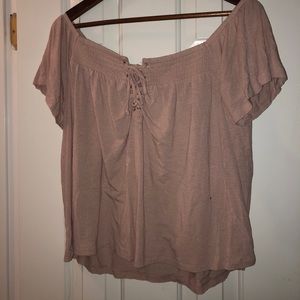 Off the shoulder shirt